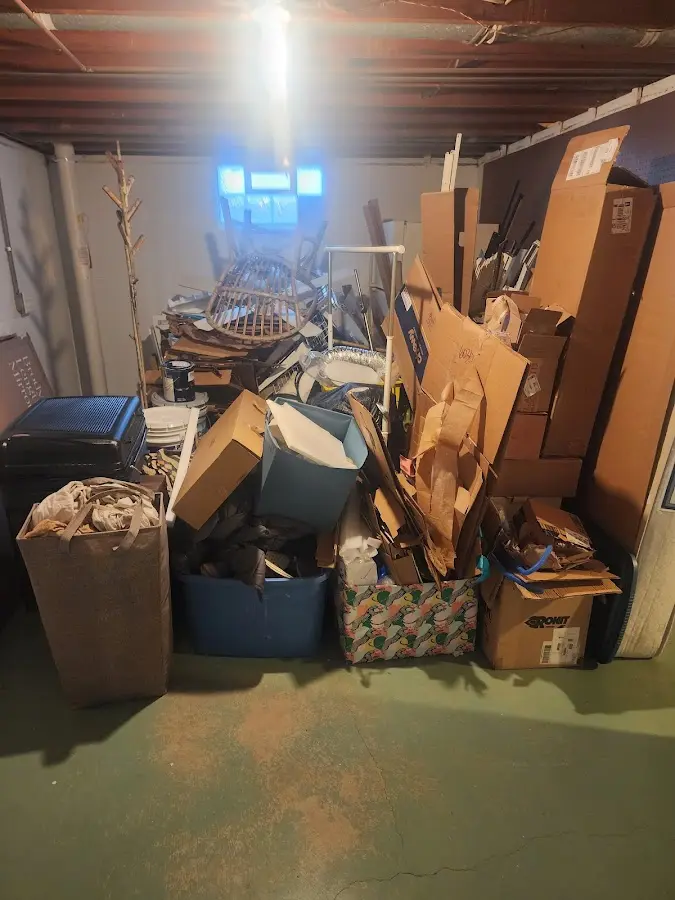 Roll-off dumpster container at job site for Construction Dumpster Rental in Fountain Hill